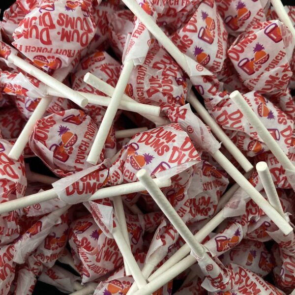 Bulk bin of Fruit Punch Dum Dums