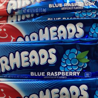 Bulk bin of Blue Raspberry Airheads