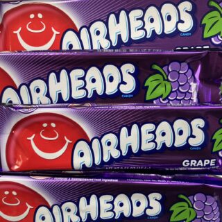 Bulk bin of Grape Airheads