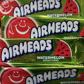 Bulk bin of Watermelon Airheads candy