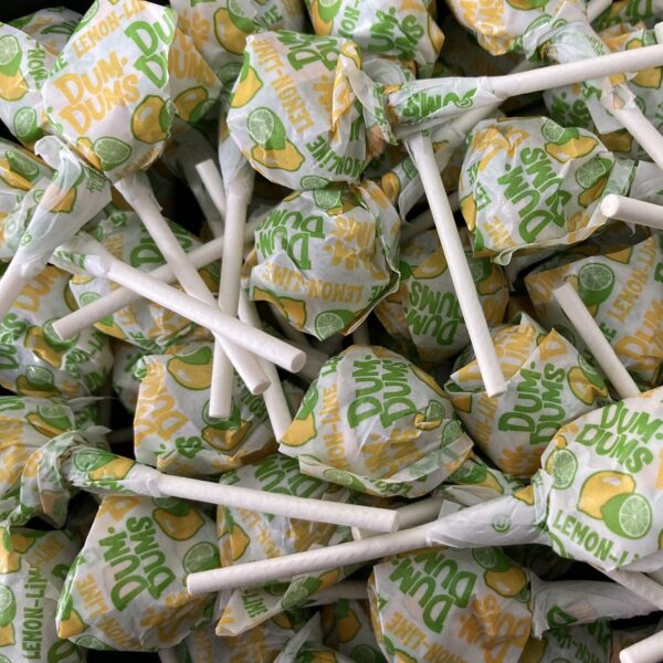 Bulk bin of Lemon-Lime Dum Dums