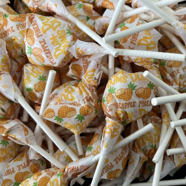 Bulk bin of Pineapple Dum Dums