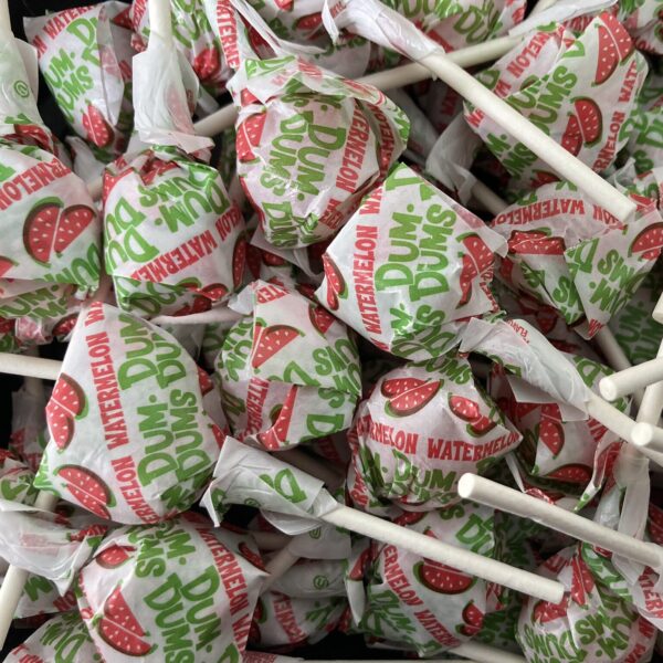 Bulk bin of Watermelon Dum Dums