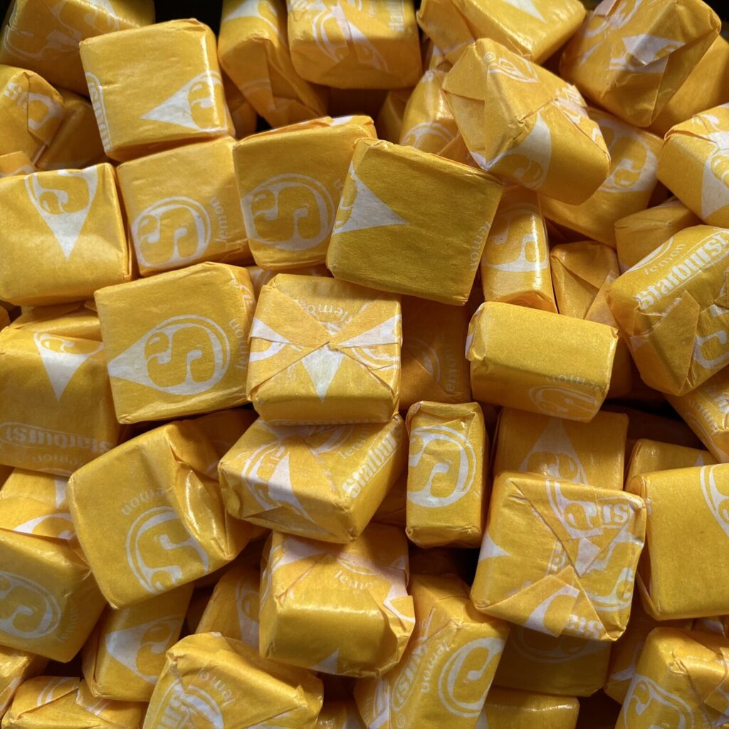 All Lemon Yellow Starburst Candy - VillageCandyShop.com