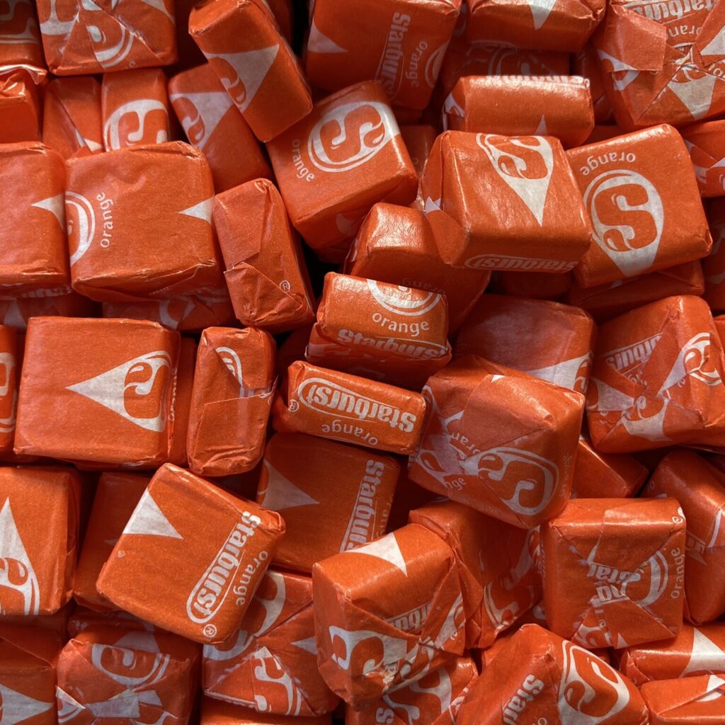 All Orange Starburst Candy VillageCandyShop all-orange-starburst-candy-villagecandyshop