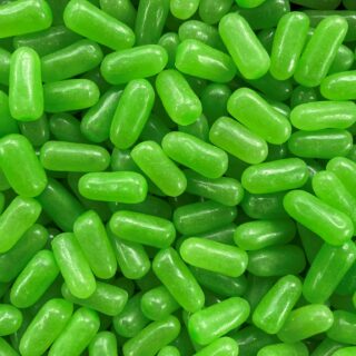 Bulk bin of Lime Green Mike and Ikes candy