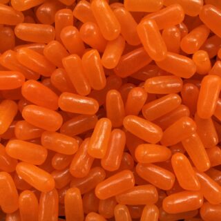 Bulk bin of Orange Mike and Ikes candy