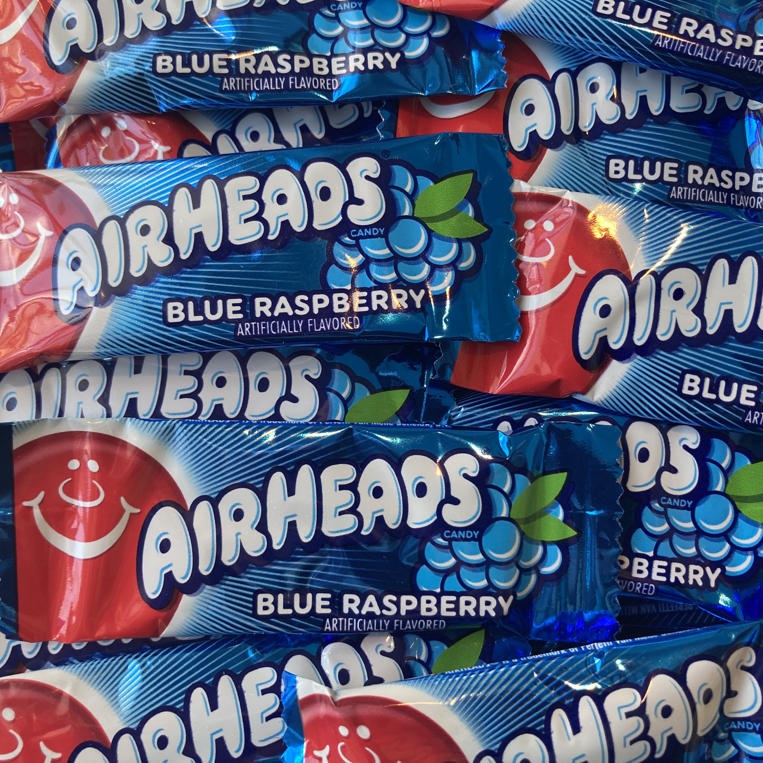 Blue Raspberry Airheads Mini Bars - 16 Count