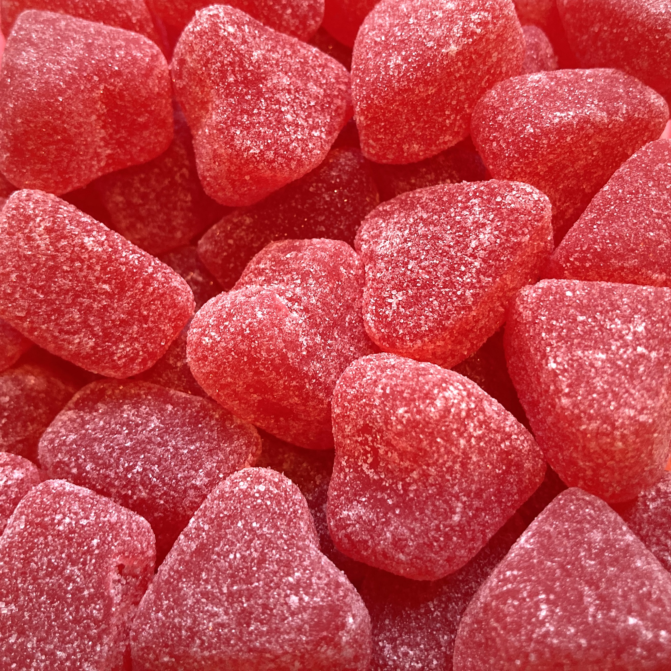 Cherry Jelly Hearts Candy - 7 oz.